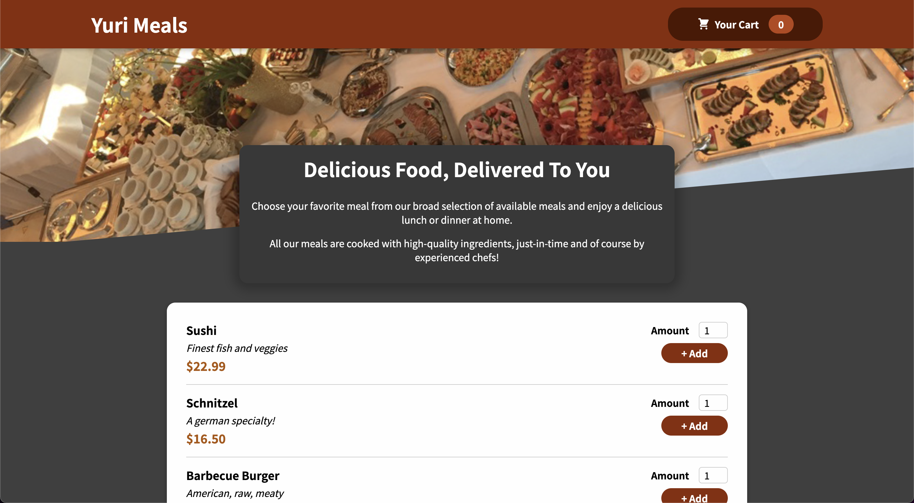 Food Ordering App